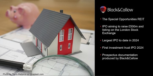 Another first! B&C helps SOR target largest IPO - and first investment trust launch - this year