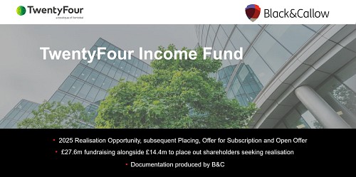 Critical assets: B&C helps TwentyFour Income Fund's £27.6m fundraising